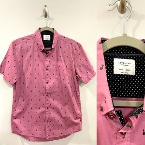 Pink pineapple button up